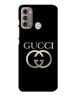 Чохол для Motorola MOTO G60 з картинкою «Gucci — золото на чорному»