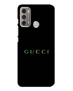 Чохол для Motorola MOTO G60 з картинкою «Gucci — неоновий мінімалізм»