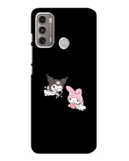 Чехол для Motorola MOTO G60 с картинкой «My Melody и Kuromi»