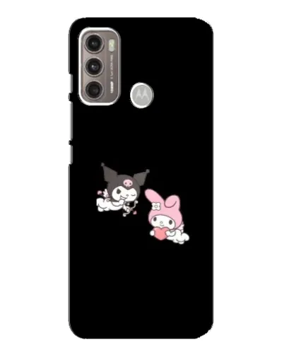 Чехол для Motorola MOTO G60 с картинкой «My Melody и Kuromi» Чехол для Motorola MOTO G60 с картинкой «My Melody и Kuromi»