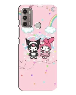 Чехол для Motorola MOTO G60 с картинкой «My Melody и Kuromi»
