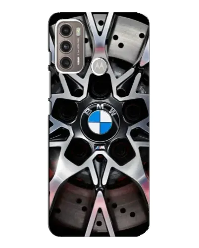 Чехол для Motorola MOTO G60 с картинкой «BMW — деталь диска»