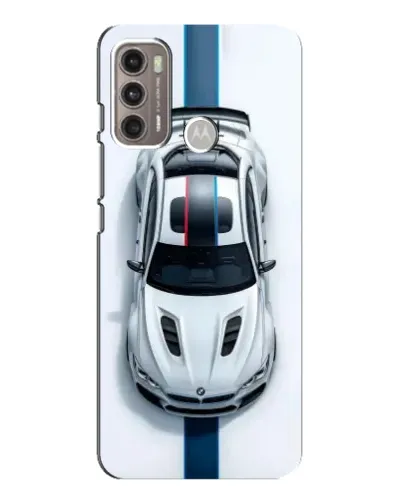 Чехол для Motorola MOTO G60 с картинкой «Вид сверху — BMW M»
