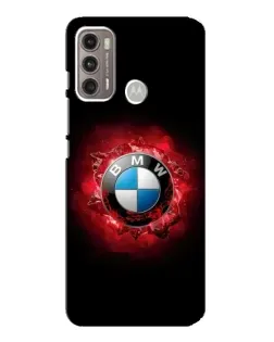 Чехол для Motorola MOTO G60 с картинкой «Логотип BMW — вспышка»