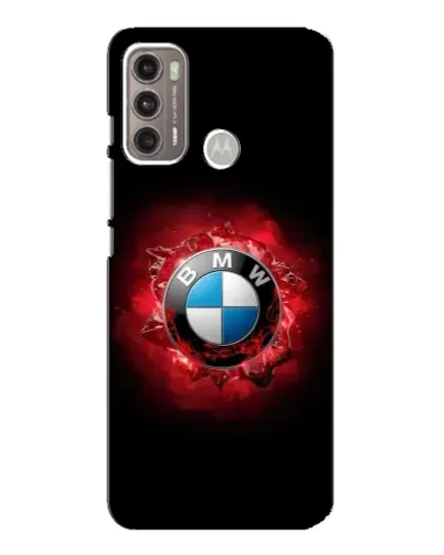 Чехол для Motorola MOTO G60 с картинкой «Логотип BMW — вспышка»