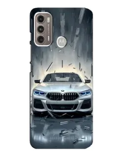 Чехол для Motorola MOTO G60 с картинкой «BMW в свете фар»