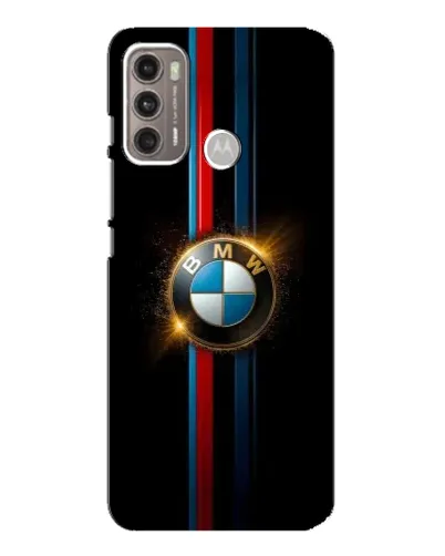 Чехол для Motorola MOTO G60 с картинкой «BMW M-Power неон»