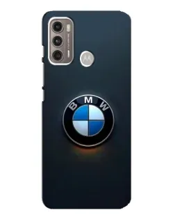 Чехол для Motorola MOTO G60 с картинкой «Логотип BMW — минимализм»