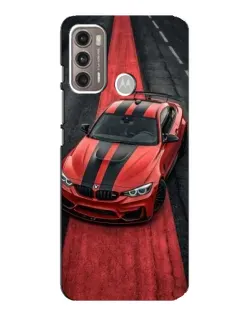 Чехол для Motorola MOTO G60 с картинкой «BMW на красной дорожке»