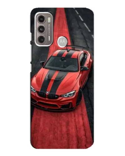 Чехол для Motorola MOTO G60 с картинкой «BMW на красной дорожке»