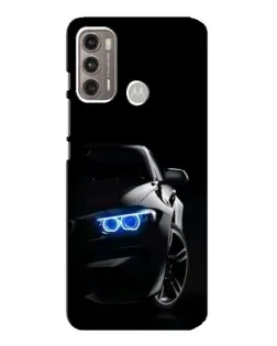 Чехол для Motorola MOTO G60 с картинкой «BMW — ночной взгляд»