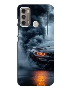 Чехол для Motorola MOTO G60 с картинкой «BMW M-Power — абстракция»