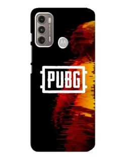 Чехол для Motorola MOTO G60 с картинкой «Яркий логотип PUBG»
