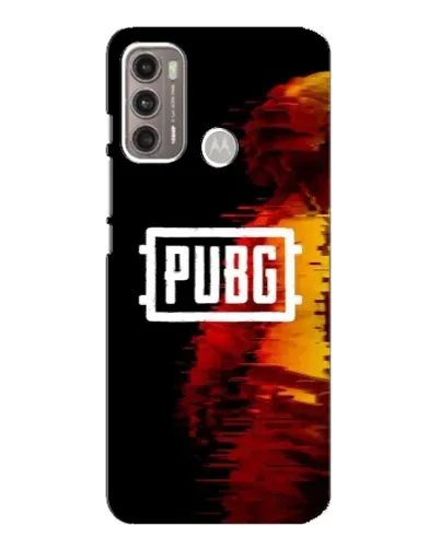 Чехол для Motorola MOTO G60 с картинкой «Яркий логотип PUBG»