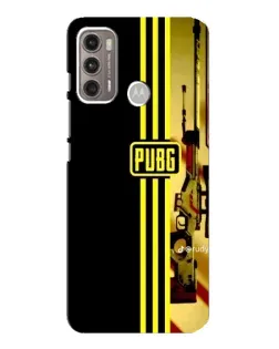 Чехол для Motorola MOTO G60 с картинкой «PUBG — камуфляжный шлем»