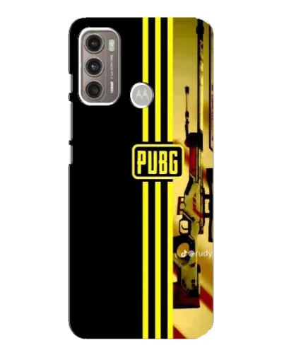 Чехол для Motorola MOTO G60 с картинкой «PUBG — камуфляжный шлем»