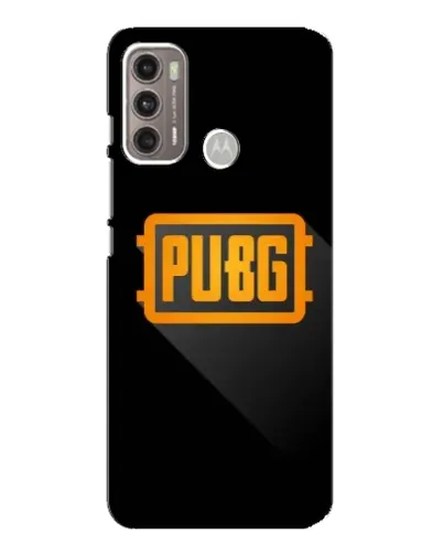 Чехол для Motorola MOTO G60 с картинкой «PUBG — рамка лого»