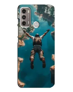 Чехол для Motorola MOTO G60 с картинкой «PUBG — свободное падение»