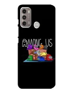 Чехол для Motorola MOTO G60 с картинкой «Логотип Among Us»