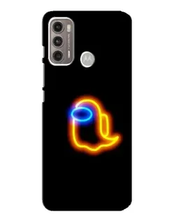 Чехол для Motorola MOTO G60 с картинкой «Among Us неоновое сияние»