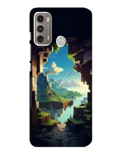 Чехол для Motorola MOTO G60 с картинкой «Вид из пещеры»
