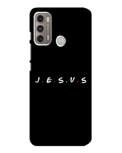 Чехол для Motorola MOTO G60 с картинкой «Точки веры J.E.S.U.S.»