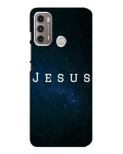 Чехол для Motorola MOTO G60 с картинкой «Звездное небо Jesus»