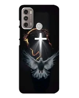 Чехол для Motorola MOTO G60 с картинкой «Голубь и Свет»