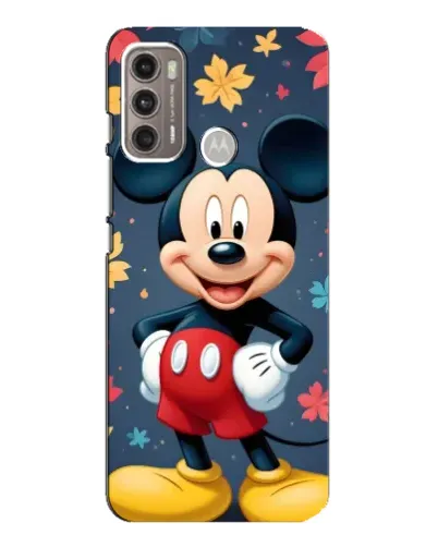 Чехол для Motorola MOTO G60 с картинкой «Осенний Mickey Mouse»