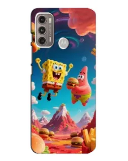 Чехол для Motorola MOTO G60 с картинкой «Космический фастфуд»