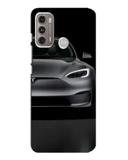 Чехол для Motorola MOTO G60 с картинкой «Tesla Model S Look»