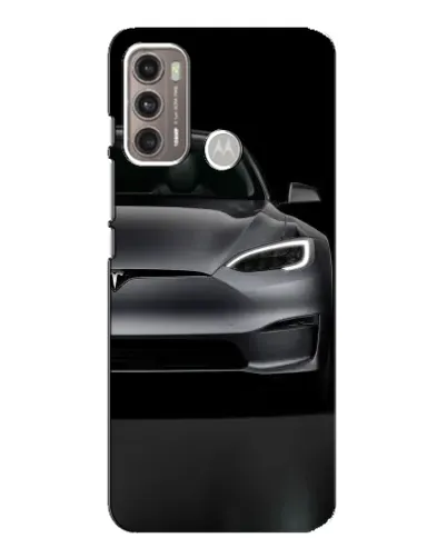 Чехол для Motorola MOTO G60 с картинкой «Tesla Model S Look»
