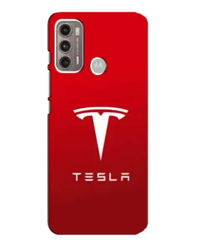 Чехол для Motorola MOTO G60 с картинкой «Tesla Red Classic»