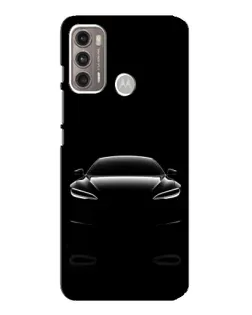 Чехол для Motorola MOTO G60 с картинкой «Силуэт Tesla Night»