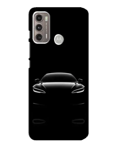 Чехол для Motorola MOTO G60 с картинкой «Силуэт Tesla Night»