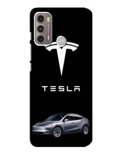 Чехол для Motorola MOTO G60 с картинкой «Tesla Model Y»