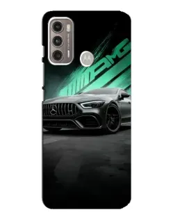Чехол для Motorola MOTO G60 с картинкой «Темный Mercedes AMG»