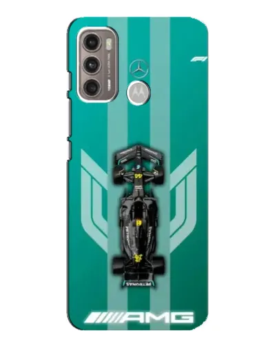 Чехол для Motorola MOTO G60 с картинкой «Mercedes AMG Petronas»