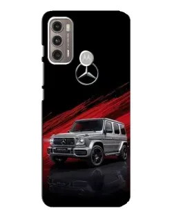 Чехол для Motorola MOTO G60 с картинкой «Mercedes G-Class красный»