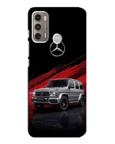Чехол для Motorola MOTO G60 с картинкой «Mercedes G-Class красный»