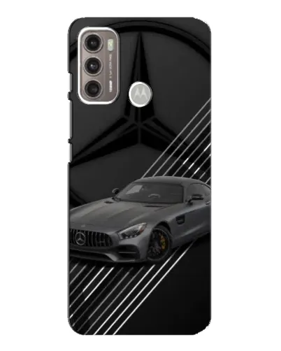 Чехол для Motorola MOTO G60 с картинкой «Mercedes AMG — графика»