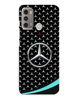 Чехол для Motorola MOTO G60 с картинкой «Mercedes — бирюзовый акцент»