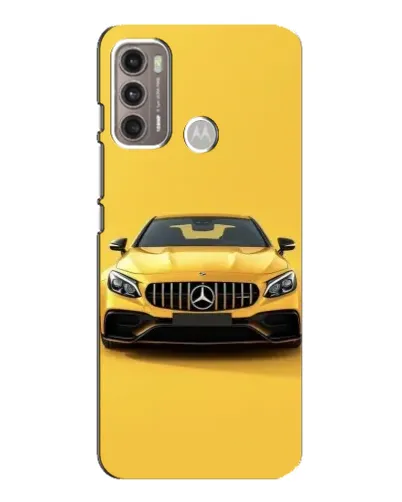 Чехол для Motorola MOTO G60 с картинкой «Желтый Mercedes GT»