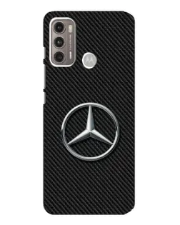 Чехол для Motorola MOTO G60 с картинкой «Карбоновый Mercedes стиль»