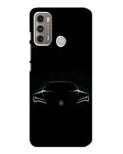 Чехол для Motorola MOTO G60 с картинкой «Mercedes — силуэт авто»