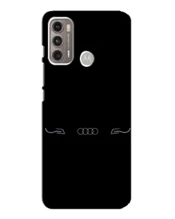Чехол для Motorola MOTO G60 с картинкой «Audi — световой подпись»