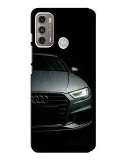 Чехол для Motorola MOTO G60 с картинкой «Audi — детализация кузова»