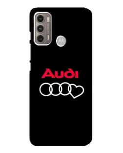 Чехол для Motorola MOTO G60 с картинкой «Логотип Audi Heart»