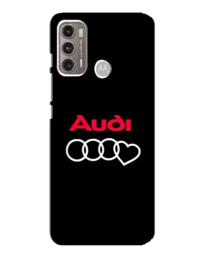 Чехол для Motorola MOTO G60 с картинкой «Логотип Audi Heart»