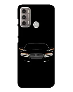 Чехол для Motorola MOTO G60 с картинкой «Audi — ночной контур»